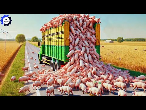 Transporting 15M Pigs This Way - Grows and Harvest Agricultural | Agriculture Technology