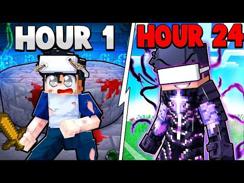 I Survived 24 Hours in SOLO LEVELING Minecraft VR