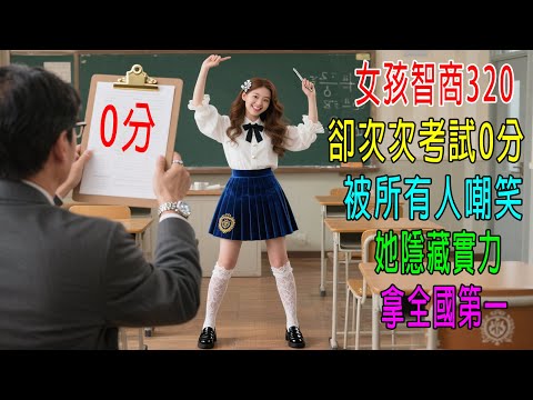 女孩智商320，卻次次考試0分，被所有人嘲笑，怎料她隱藏實力，拿全國第一名！