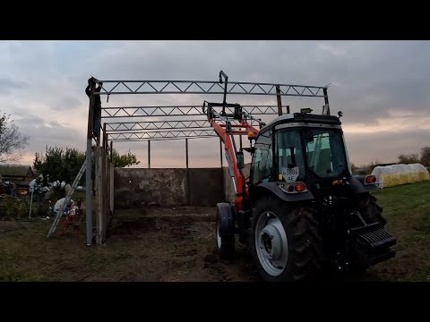 Construction. Luxurious 9x12 Grain Storage Hangar. In 7 days. Rain and short days complicated the...