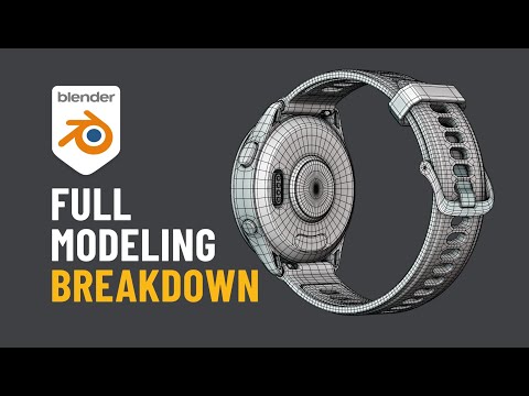 Blender Product Modeling Tutorial – Smartwatch Full Process Breakdown