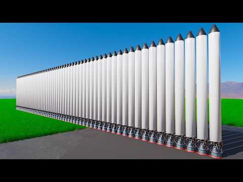 I strapped 70 space rockets together and this happened
