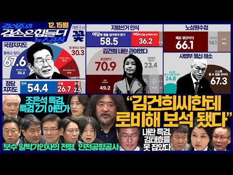 김어준의 겸손은힘들다 뉴스공장 2025년 12월 15일 월요일 [양부남, 이용우, 박은정, 정일영, 홍사훈, 노영희, 주진우, 조경식, 김광민, 여론조사, 동네사람들]