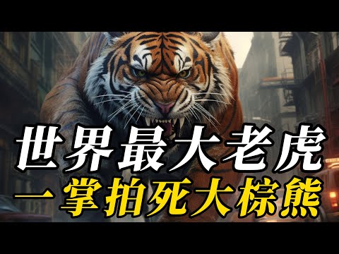 全世界最大的10種巨型老虎，東北虎只能排第二，第一名是雜交品種，體重近半噸，99%的人沒見過！#野生动物 #科普 #百科密码 #野生生物#特有種