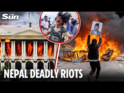 Bloody REVOLUTION erupts in Nepal as parliament burned down and ex-first lady killed