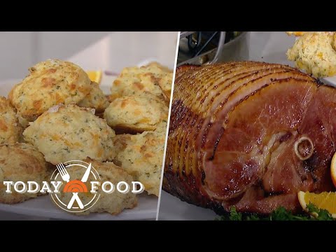 Garlic Cheddar Biscuits and Maple Bourbon Ham: Get the Recipes!