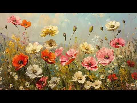 Vintage Floral Free Tv Art Wallpaper Screensaver Home Decor Samsung Oil Painting Digital Wildflower