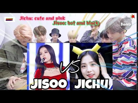 [BTS Reaction ] BLACKPINK JICHU vs JISOO 💕💕💕💕💕