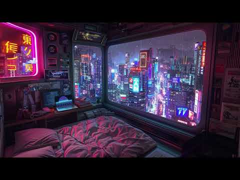 1980s Lofi City 📀 Retro Vibes & Nostalgic Japanese Town Ambience 🌆 Rainy Lofi Hip Hop Beats