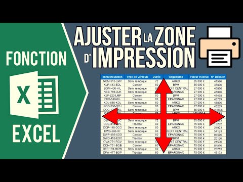 EXCEL - AJUSTER LA ZONE D'IMPRESSION D'UN FICHIER (Centrer le contenu, mettre à l'échelle, marges..)