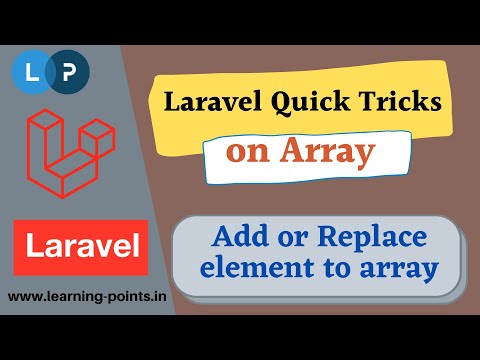Arr::add() - Add new element into array | Replace existing value | Array functions | Learning Points