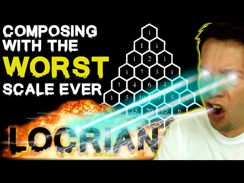 Making Music with Pascal's Triangle + the LOCRIAN scale [RIFFING WITH MODES #7]