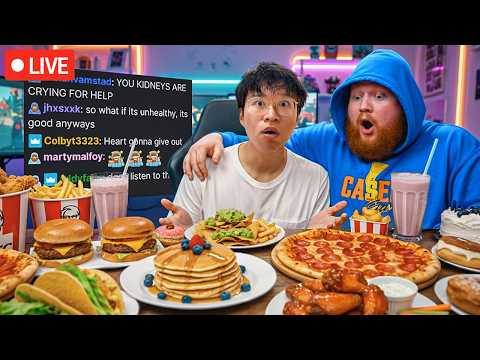 I Only ATE Youtubers Last Meals for 100 Hours