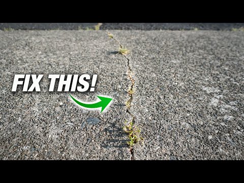 How To Fix Cracks In ANY Concrete Sidewalk Or Driveway Like A Pro! DIY Step-By-Step Guide!