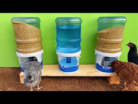 Sıradışı Fikirler | Damaca ve Kovadan Çok Pratik Tavuk Yemlik Suluk Yapımı