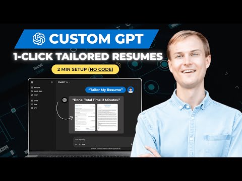 This 2 Minute GPT AUTOMATICALLY Tailors Your Resume & Cover Letters