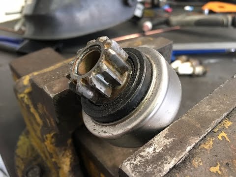 Starter motor pinion/ Bendix gear not engaging with flywheel