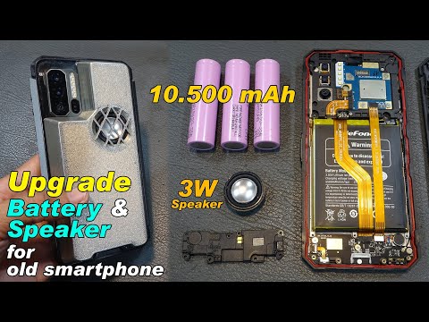 Upgrade battery and speaker for old smartphone