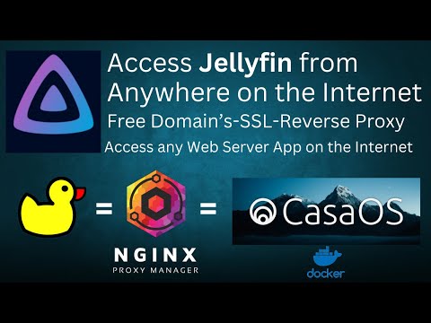 Access JellyFin and Any Web Server App on the Internet, Free Domain, SSL and Easy!  With Nginx.