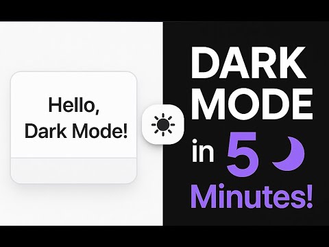 Add Dark Mode in 5 Minutes – Next.js + Tailwind + next-themes Tutorial