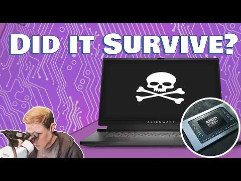 Destroyed AMD Ryzen Gaming Laptop With Catastrophic Damage  -- Still Has The Will To Live