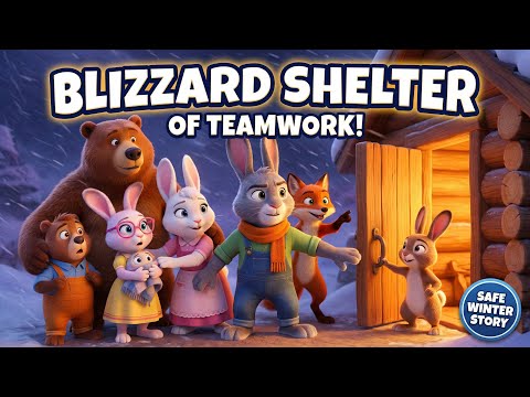 The Buck’s Forest Adventures – Blizzard Shelter of Teamwork! ❄️ Safe Winter Storm Story for Kids