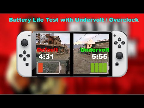 Switch Battery Life Test with Undervolt & Overclock