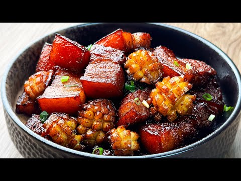 鲍鱼红烧肉这样做,媲美大厨手艺!聚会硬菜必备!The Most Flavorful Braised Pork