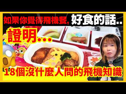 【18個沒什麼人問的飛機冷知識】點解飛機窗不是長方形？點解座位係多數藍色？如你覺得飛機餐好食的話，要小心！CC中文字幕 #離奇 #奇怪 #古怪 #飛機 #靈異 #廣東話 #旅遊 #航空