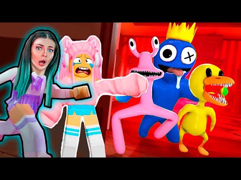 РАДУЖНЫЕ ДРУЗЬЯ СНОВА БЕГУТ ЗА НАМИ ! ВИКА ОБМАНУЛА МИТСЕРА БЛУ В ROBLOX | Rainbow Friends