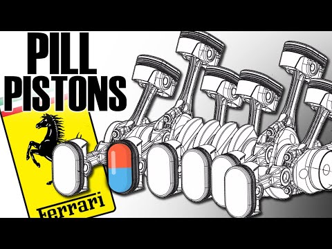 Ferrari Just Patented Pill-shaped Pistons and Siamese Connecting Rods