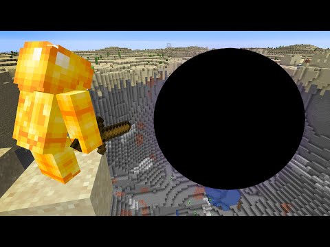 Minecraft, But a Black Hole Grows Every Second...