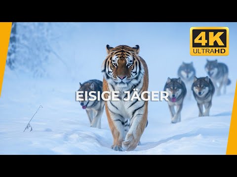 GHOSTS OF THE ICE 4K | Siberia's Tiger & Wolves: The Hunt in the Snow | Natur & Ruhe 4K