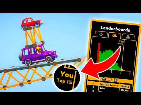 Using 500 IQ solutions to get top 1% in Poly Bridge 3!