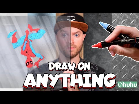 I Tried using ACRYLIC MARKERS  - for the FIRST TIME