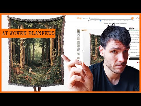 How I Design Viral Woven Blankets for Print-On-Demand Using AI (Step-By-Step Guide)