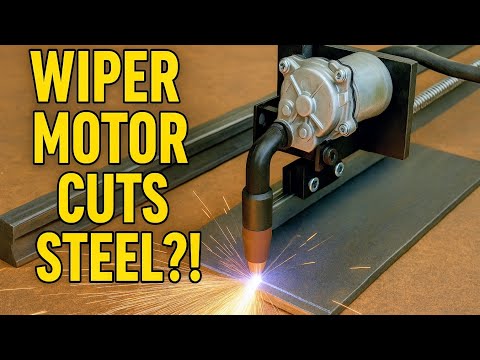 This Wiper Motor Cuts Steel?! DIY Plasma Cutter Trick