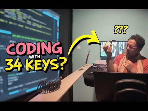 Finding a layout for the Ferris Sweep : 34 keys for coding