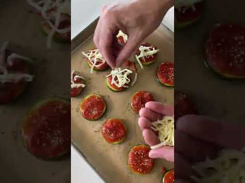 Zucchini Pizza Bites #shorts