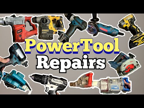 A whole day in the workshop fixing powertools,