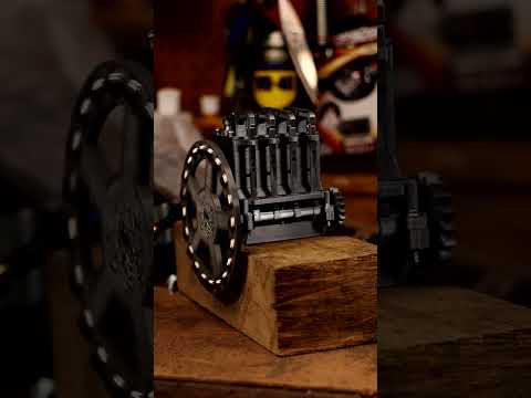 3D Printed Four Cylinder Running Demonstration
