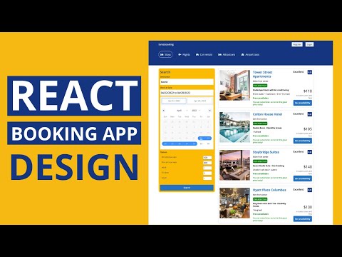 React Booking | Reservation App UI Design for Beginners