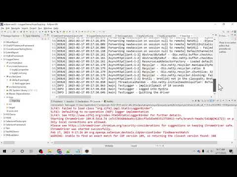 Log4j2 logging in Selenium Java Framework using Log4j2 Properties & Log4j2 xml