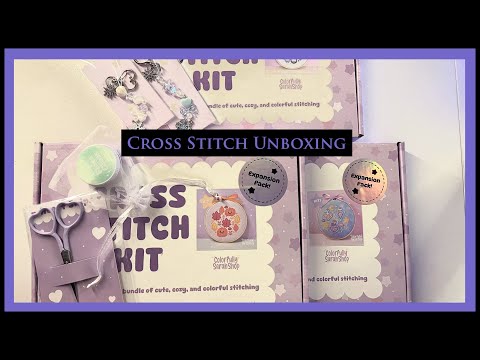 New Hobby | Cross Stitch Unboxing | ColorfullySarah