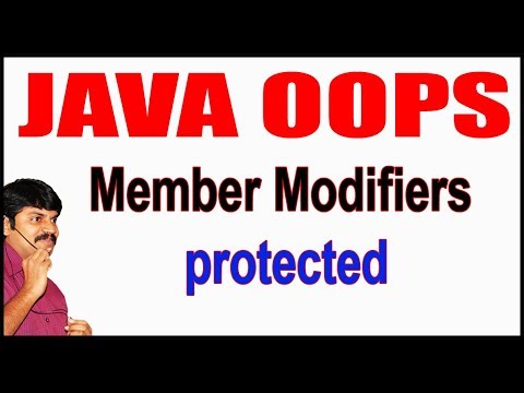 Java Tutorials || Java OOPS  ||   Member Modifiers protected || by Durga Sir