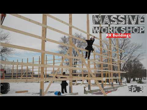 Building a Massive Work Shop: Ep 3 Massive Walls