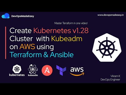 Create Kubernetes v1.28 Cluster  with Kubeadm on AWS using Terraform & Ansible