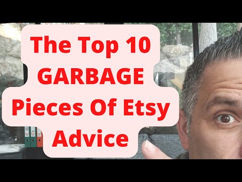 Top 10 GARBAGE Pieces Of Etsy YouTube Advice - AVOID