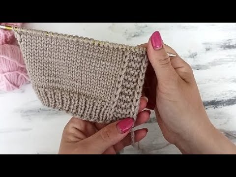 Вяжем спицами цельновязную планку для кардигана, кофты, платья