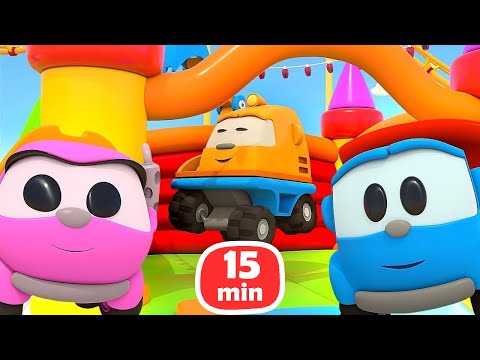 Мультики для детей про машинки. Грузовичок Лева и Лея играют вместе!